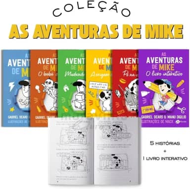 Coleção As Aventuras de Mike – 6 Livros (5 Histórias + 1 Livro Interativo) | Gabriel Dearo e Manu Digilio |