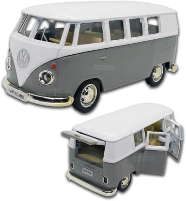 Miniatura de carro Kombi 1969 em metal, Carrinho de ferro Kombi, 1:32, 13 CM, RMZ City