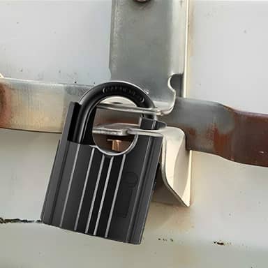 Cadeado resistente com 4 chaves contêiner de armazém garagem obturador portão trava de galpão - cadeados de armário (50 mm)