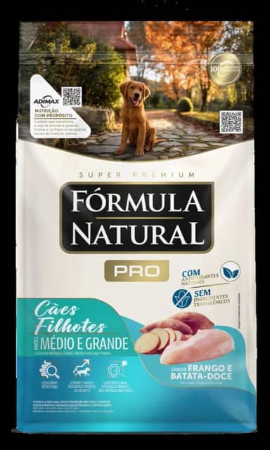 Adimax Ração Formula Natural Pro Filhote Raca Med Grd 15Kg