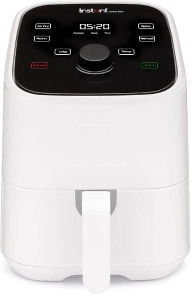 Frite de ar Vortex Instantâneo 4 em 1, Assado, Torrado, Salgado, Desidratado, Reaquecimento, 2 Quartos, Branco
