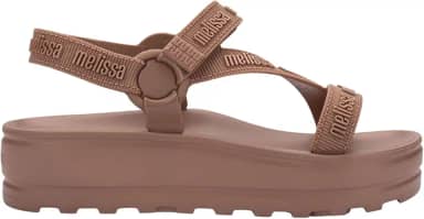 Sandalia Feminina Conforto Flatform Stripes M Lover Melissa