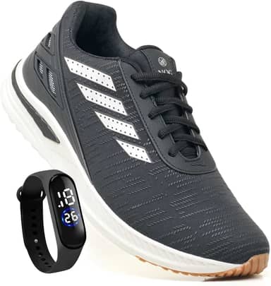 Tênis Masculino Para Caminhada Academia Esportivo Original + Relogio