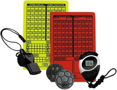 Kit Apito Fox 40 Pearl + Cronômetro + Moeda + Cartão Árbitro