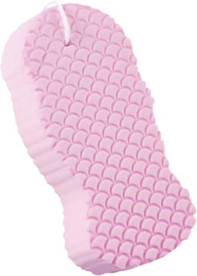 Esponja De Banho 3D Esfoliante Macia Para Remoção De Pele Morta (Rosa)