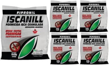 5 Pacotes Iscanill Isca Granulada Para Formigas Cortadeiras Formicida Kelldrin 10x50g