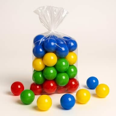 Beplace Kids - 25 Bolinhas Coloridas para Piscina e barraca, Não Amassa, BPA free