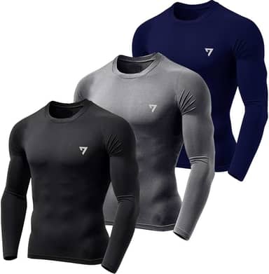 Kit 3 Camisetas Térmicas Masculina Segunda Pele Camisa Uv50