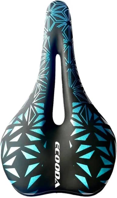 Selim Vazado em Gel Banco de Bike MTB Preto Confortável Anti Prostático