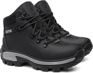 Bota de Segurança em Couro CATPRO ALPHA – Masculina, Com C.A, Antiderrapante, Confortável, Resistente e Anatômica para Trabalho e Uso Profissional