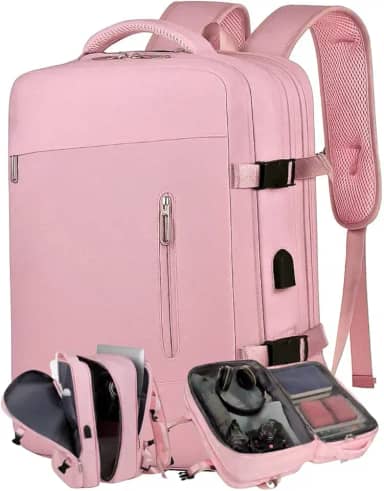 Mochila, Feminina, Masculina, Viagem, Expansível, Notebook, Mala Mão, Impermeável, Academia, Grande, Preta, Cinza, Rosa, Compacta, Academia, Executiva, Compacta