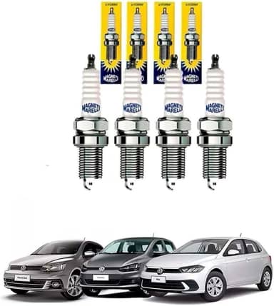 Jogo Velas de Ignição Gol G4 G5 G6 Golf Polo Saveiro Fox Voyage Motor EA111