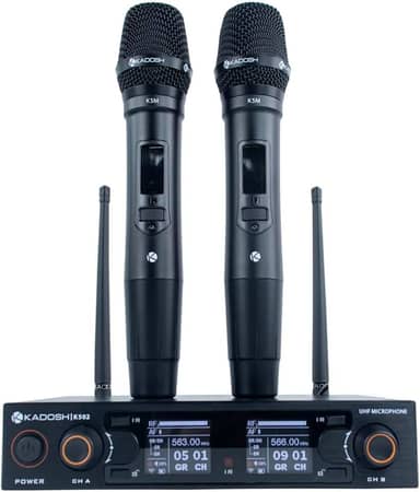 Microfone Kadosh Duplo Sem Fio K 502 M Original