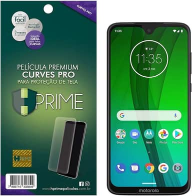 Pelicula Curves Pro para Motorola Moto G7/ G7 Plus, HPrime, Película Protetora de Tela para Celular, Transparente