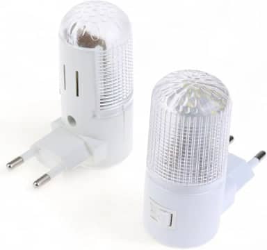 Abajur LED Mini Noturno Bivolt para Quarto Infantil: Luminária de Tomada em Acrílico - Luz Suave e Confortável para Bebês e Crianças - NEXUS MARKET (2)