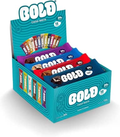 Barra de Proteína BOLD Snacks Mista (20g de Proteína) - Caixa com 12 unidades