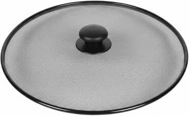 Tampa Protetora de Fritura 30cm, Tela Anti-Respingo de Óleo para Frigideiras e Panelas, Preta Premium, Cozinha Limpa e Segura