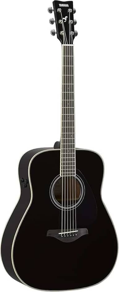 Violão Acústico Transacoustic Cordas em Aço FG TA BL Preto Yamaha