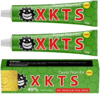 2 unidades de creme anestésico de tatuagem, 6-8 horas de força máxima creme anestésico de tatuagem, creme anestésico para tatuagens com Aloe Vera, vitamina E, lecitina (2 peças)