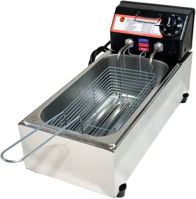 Fritadeira Elétrica Industrial Compacta 3L Cuba (220v) Econômica Fritura