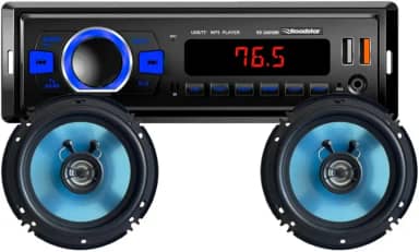 Kit Auto Rádio + 2 Alto Falantes 6" 50W Smart Kit Line Roadstar - RS2660BR MI