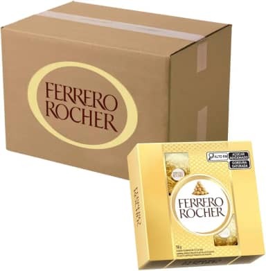 Chocolate Bombom Ferrero Rocher 10 Caixas de 4 Unidades