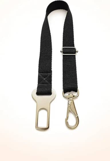 Cinto de Segurança para Cães PET Regulável Mosquetão com Trava em Aço Fita Nylon 20mm Encaixe Universal para Carro – Transporte Seguro e Confortável -SHACK