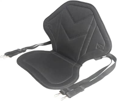 oshhni Assento de caiaque com suporte para as costas, almofada de assento versátil e confortável, antiderrapante, com alças ajustáveis, de canoa para viagens