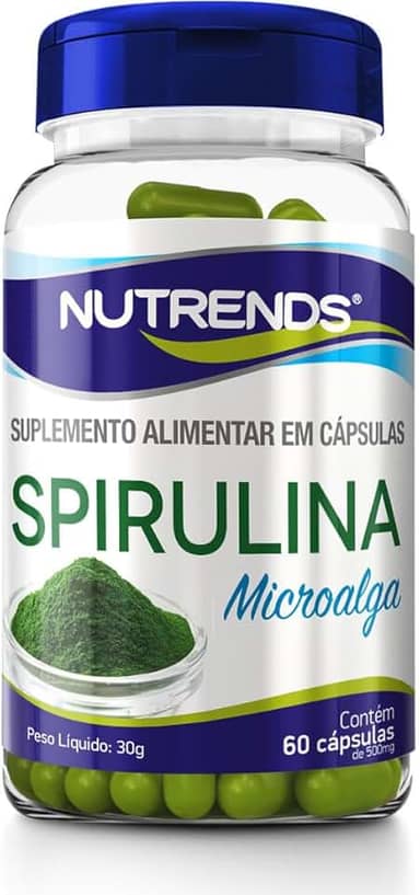 Spirulina 500mg 60 cápsulas, Nutrends