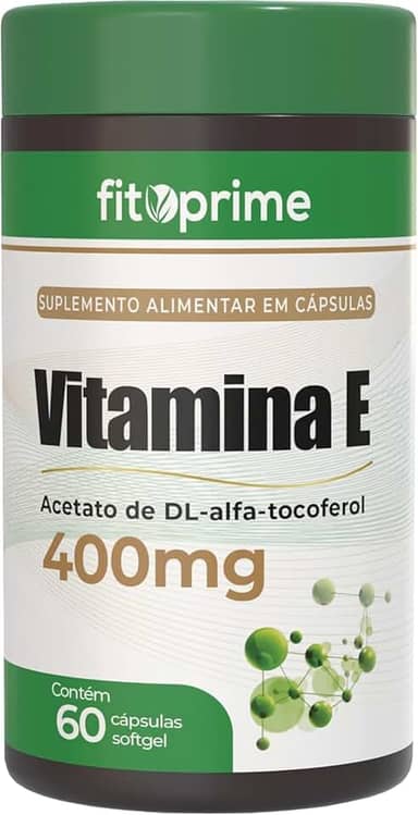 Vitamina E 400mg Softgel 60 Cápsulas Gelatinosas Suplemento Antioxidante para Uso Diário