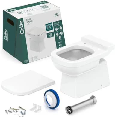 Kit de bacia convencional e itens de instalação Elite - Celite