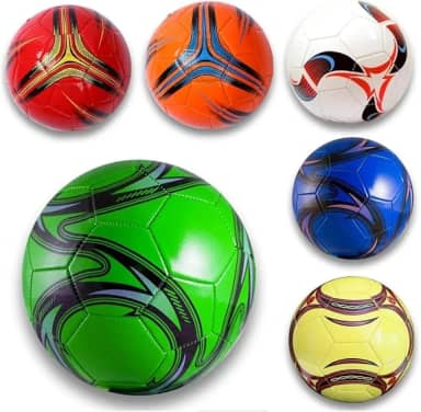 2 Bola De Futebol Society Campo Quadra Colorida Tamanho Padrão N°5 Premium