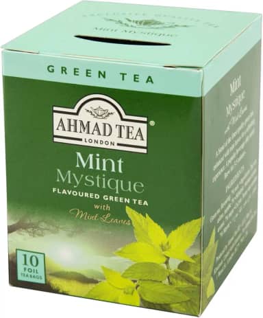 Ahmad Tea London Chá Verde Mint Mystique 10 Unidades De 20G
