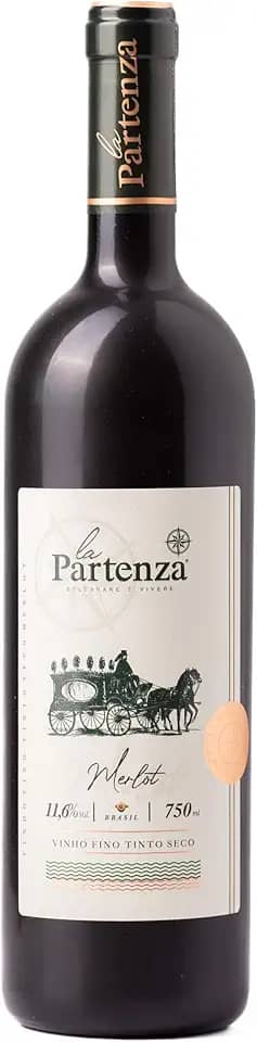 VINHO FINO TINTO SECO LA PARTENZA MERLOT 750ML