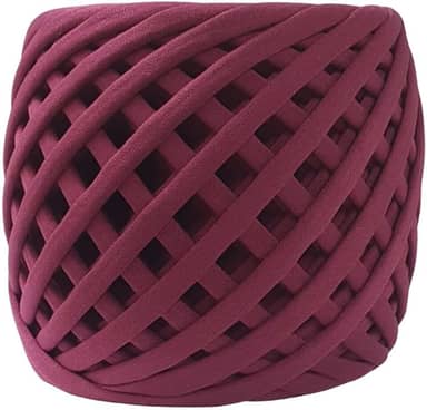 Fio de Malha Dalia Premium 500g – Espessura 33mm, Anti-Pilling, para Crochê, Tricô e Bolsas Artesanais (5002-Vinho)