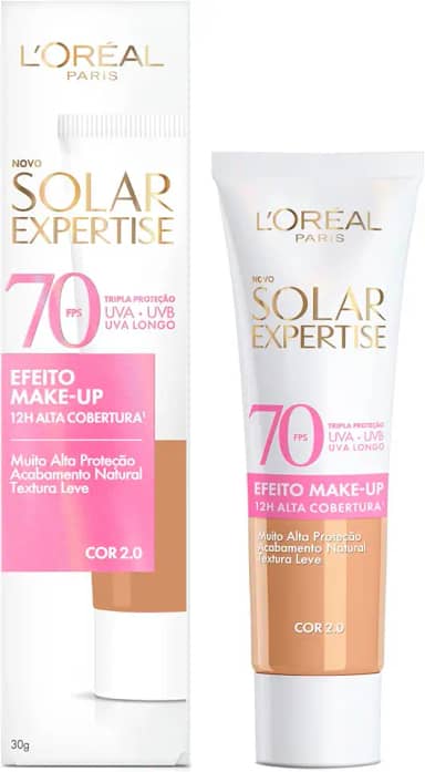 Solar expertise efeito makeup cor 2.0 FPS70 30g