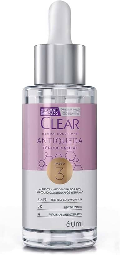 Clear Tônico Capilar Antiqueda Derma Solutions 60Ml