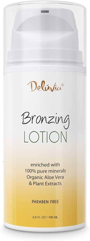 DELÚVIA Loção Bronzeadora Corporal Brilho E Brilho, Maquiagem Pós-Sol Para Pernas, Hidratante Iluminador, Rosto Corpo. Cuidados Com A Pele Por