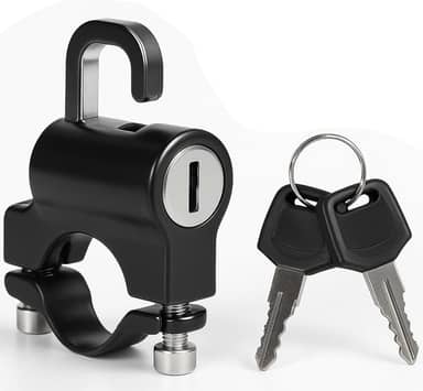 Cadeado de Segurança com Cabo de Aço para Capacete, Bicicleta, Moto, Patinete, Mochila, Bagagem, Portátil, Leve, Antifurto, Ajustável e Reforçado – Unissex