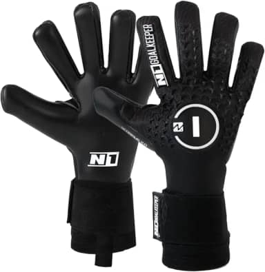 Luva Goleiro Profissional N1 Scorpius 2.0 Cor:Black, Tamanho:8