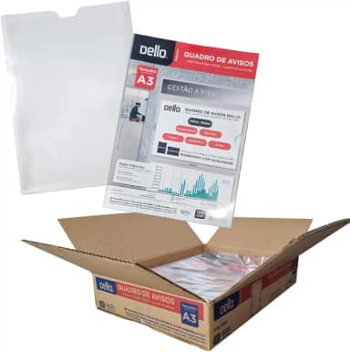 Quadro De Avisos A3 Cristal, Dello, 0533.H.0012, Cristal