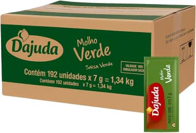 Sache Molho Verde 7g Cada Dajuda 192 Unidades