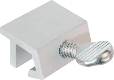 Fechadura de segurança para janela corrediça Defender Security U 9819, alumínio (pacote com 4), prata