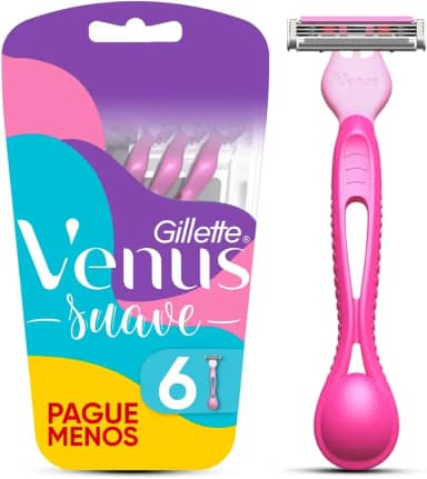 Gillette Venus Aparelho de Depilação Descartável Suave com Aloe, 6 Unidades