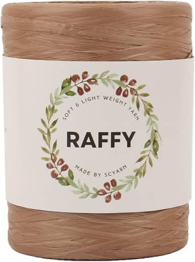 Fio de fita RAFFY para tricô e crochê macio e leve para fazer bolsa de praia de verão e chapéu de sol Col.116