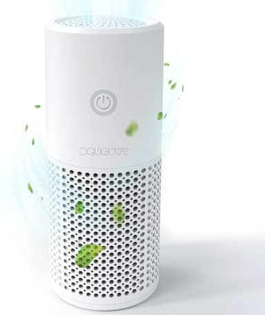 Purificadores de ar para quarto doméstico, filtro de ar H13 HEPA para odores de animais de estimação com função de fragrância, purificadores de ar pequenos com filtro 3 em 1 para escritório e cozinha