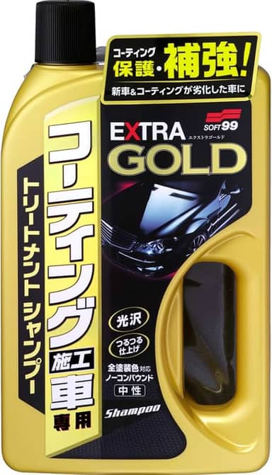 Soft99 Shampoo Extra Gold - Carros Vitrificados ou PPF
