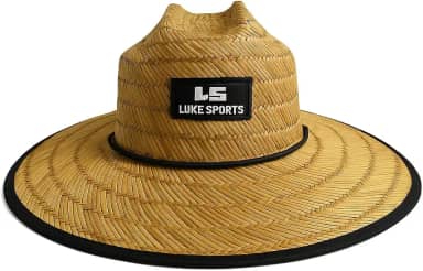 Chapéu De Palha Sol Praia Ajustavel Bambu Unissex LukeSports - Praia, Sol e Estilo!