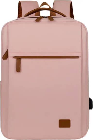 Mochila de Viagem Feminina Com Grande Capacidade Negócio Escolar Impermeável e Resistente Nylon 14-15,6 Polegadas Saco de Laptop Interface de Carregamento USB Multifuncional