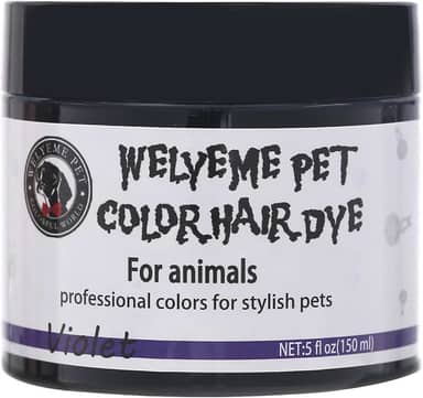 Tintura de pelo de cachorro, tintura permanente de pelos para animais de estimação, tintura profissional segura para cães, cor brilhante para cães e cavalos (violeta-2)